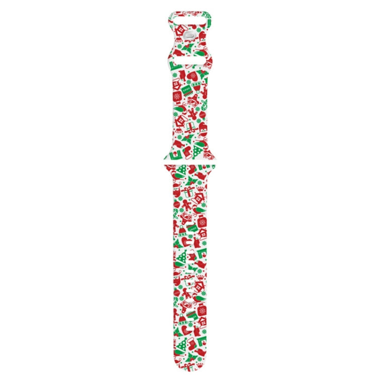 For Apple Watch 42mm / 41mm / 40mm / 38mm Christmas Pattern Silicone Watch Band(Christmas Gift) - free shipping - PMc TechLife - Order now!