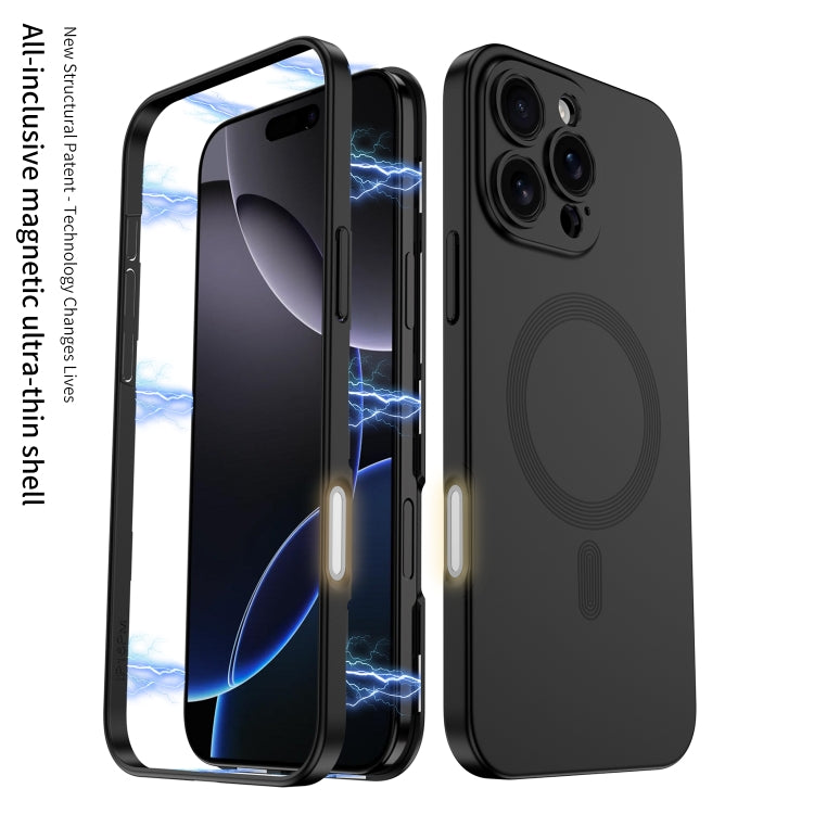 For iPhone 16 GKK MagSafe Full Coverage Phone Case(Titanium Gray) - free shipping - PMC Jewellery - Order now!