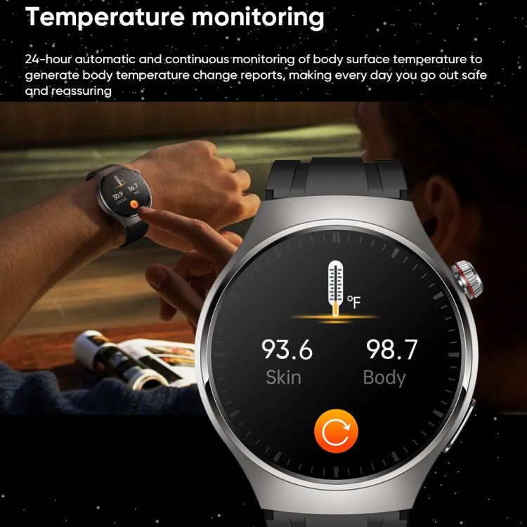 MT200 1.43 inch AMOLED IP67 Steel Band Smart Call Watch, Support ECG(Black) - Smart Watches by PMC TechLife | Online Shopping South Africa | PMC TechLife | Buy Now Pay Later Mobicred