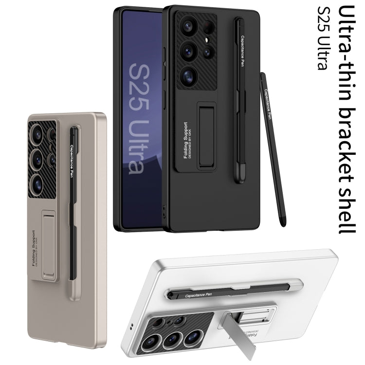 For Samsung Galaxy S25+ 5G GKK Ultra-thin Holder Phone Case with Pen Slots & Stylus Pen(Titanium Gray) - free shipping - PMC Jewellery - Order now!