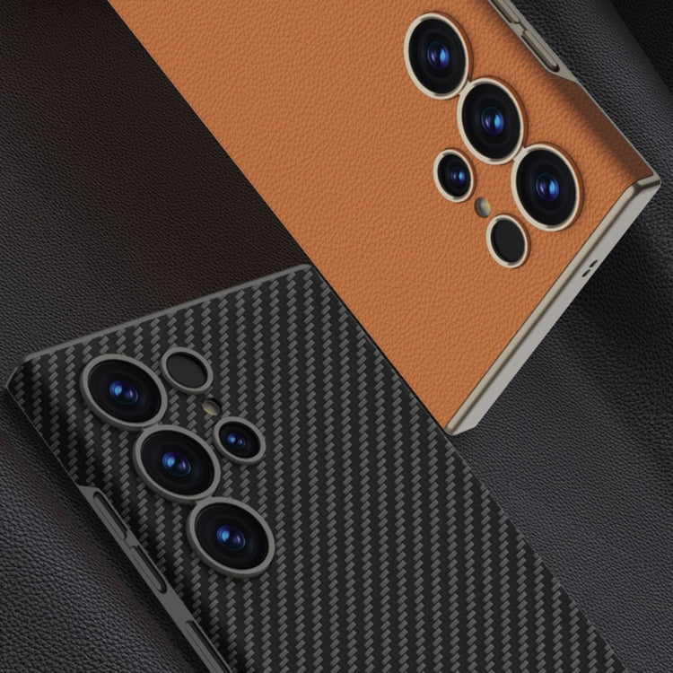 For Samsung Galaxy S25 Ultra 5G GKK Skin-feeling Leather Curved Phone Case(Titanium Gray) - free shipping - PMC Jewellery - Order now!