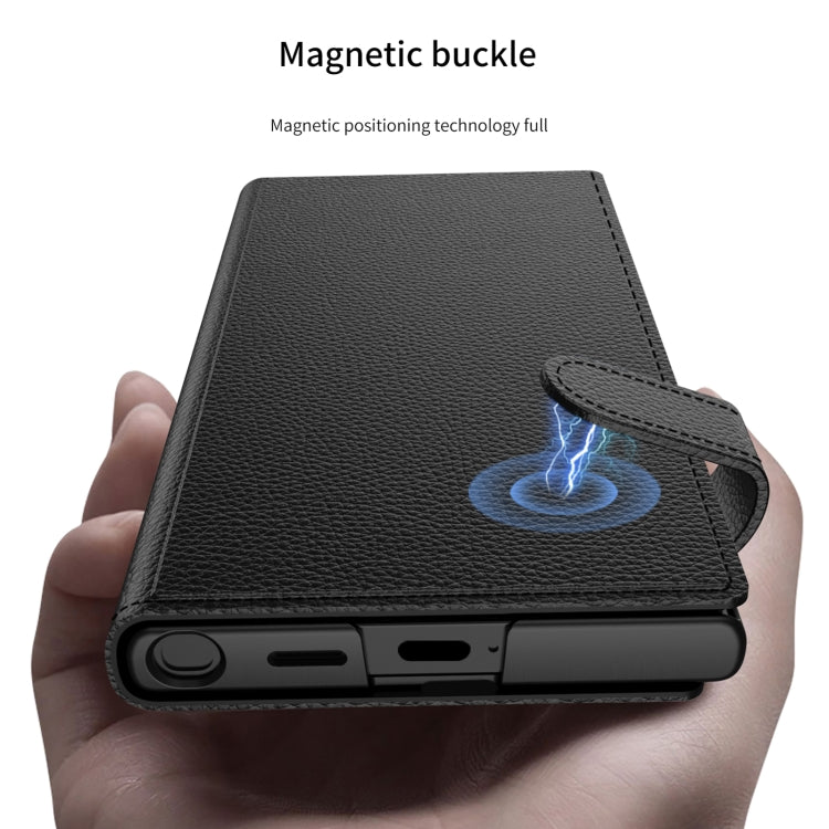For Samsung Galaxy S25 Ultra 5G GKK Flip Wallet Leather Phone Case, Without Pen(Black) - Galaxy S25 Ultra 5G Cases by GKK | Online Shopping South Africa | PMC Jewellery | Buy Now Pay Later Mobicred