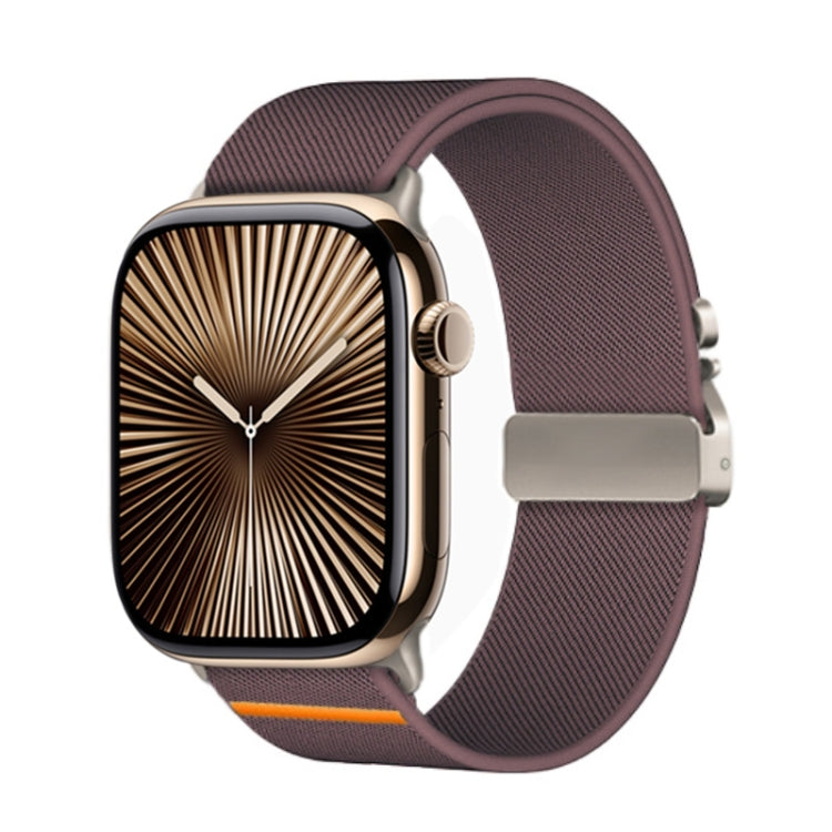 For Apple Watch 42mm / 41mm / 40mm / 38mm Parachute Buckle Elastic Nylon Watch Band(Smoky Purple) - free shipping - PMc TechLife - Order now!