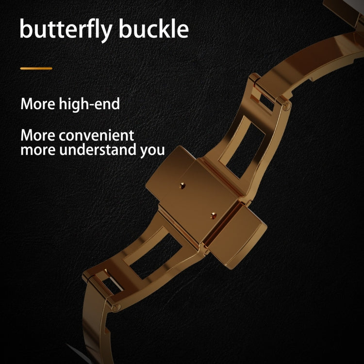 For Apple Watch Ultra 1 / 2 49mm RedPepper Armor Metal Case Integrated Silicone Watch Band(Gold Black White) - free shipping - PMC Jewellery - Order now!