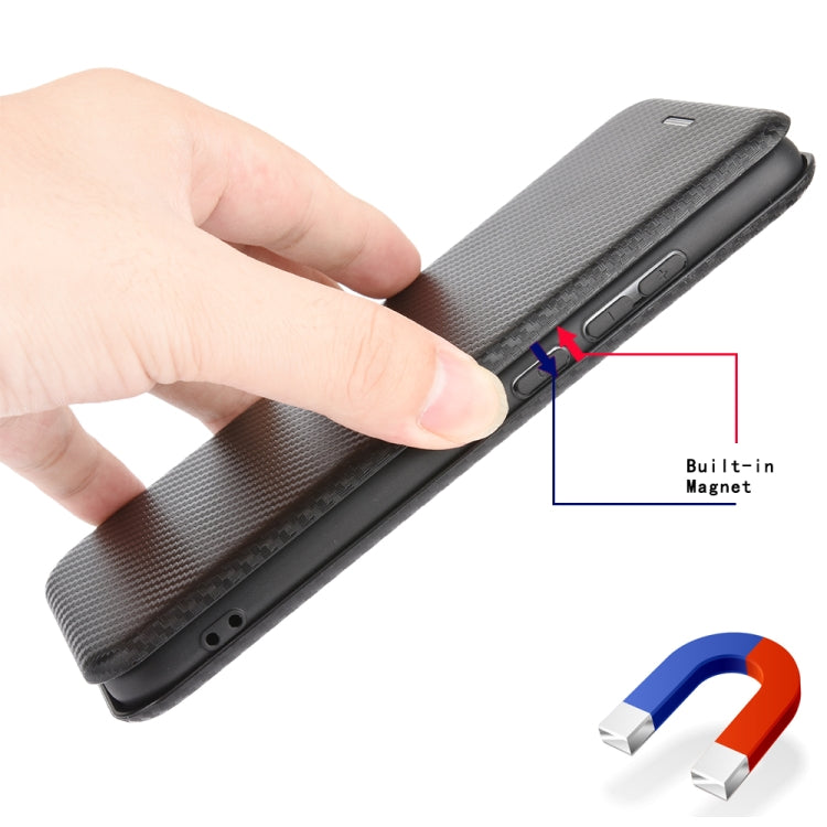 For BlackBerry KEY2 Carbon Fiber Texture Horizontal Flip TPU + PC + PU Leather Case with Card Slot(Black) - BlackBerry by PMC TechLife | Online Shopping South Africa | PMC TechLife