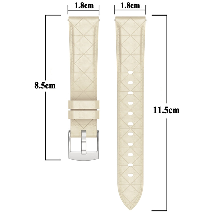 20mm Square Leather Silver Buckle Watch Band(Black) - free shipping - PMc TechLife - Order now!