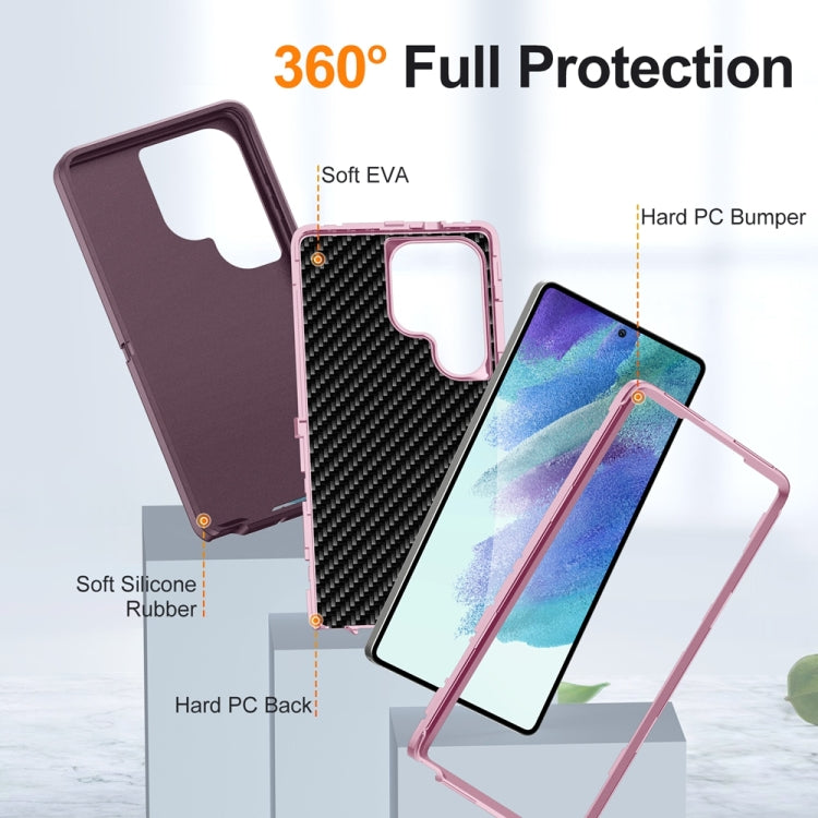 For Samsung Galaxy S25 Ultra 5G Life Waterproof Rugged Phone Case(Purple + Pink) - Galaxy S25 Ultra 5G Cases by PMC Jewellery | Online Shopping South Africa | PMC Jewellery | Buy Now Pay Later Mobicred