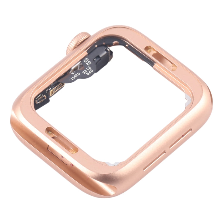 For Apple Watch Series 5 44MM LTE Aluminium Alloy Middle Frame Bezel Plate with Crown Spin Axis Flex Cable(Gold) - Middle Frame by PMC TechLife | Online Shopping South Africa | PMC TechLife | Buy Now Pay Later Mobicred