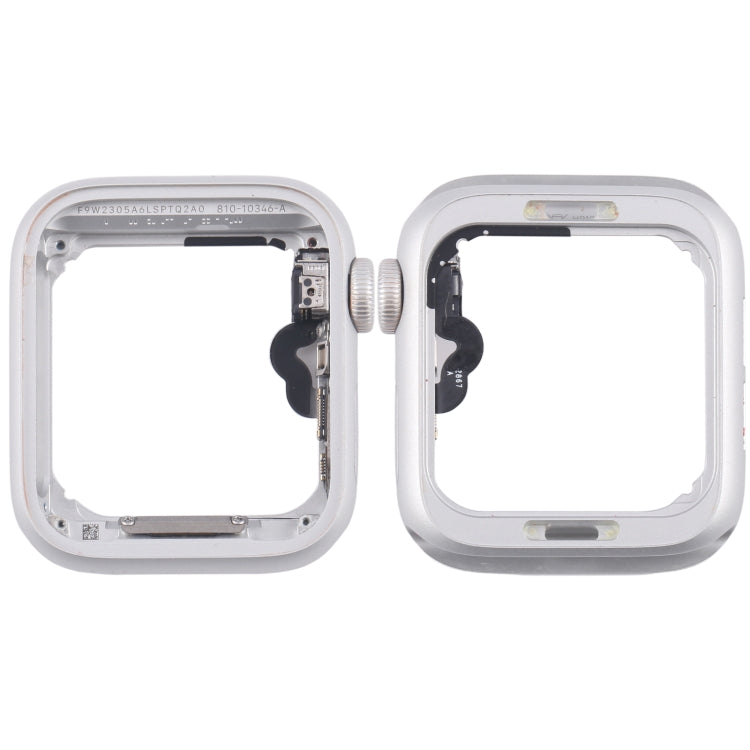 For Apple Watch Series 4 44MM GPS Aluminium Alloy Middle Frame Bezel Plate with Crown Spin Axis Flex Cable(Silver) - Middle Frame by PMC TechLife | Online Shopping South Africa | PMC TechLife | Buy Now Pay Later Mobicred