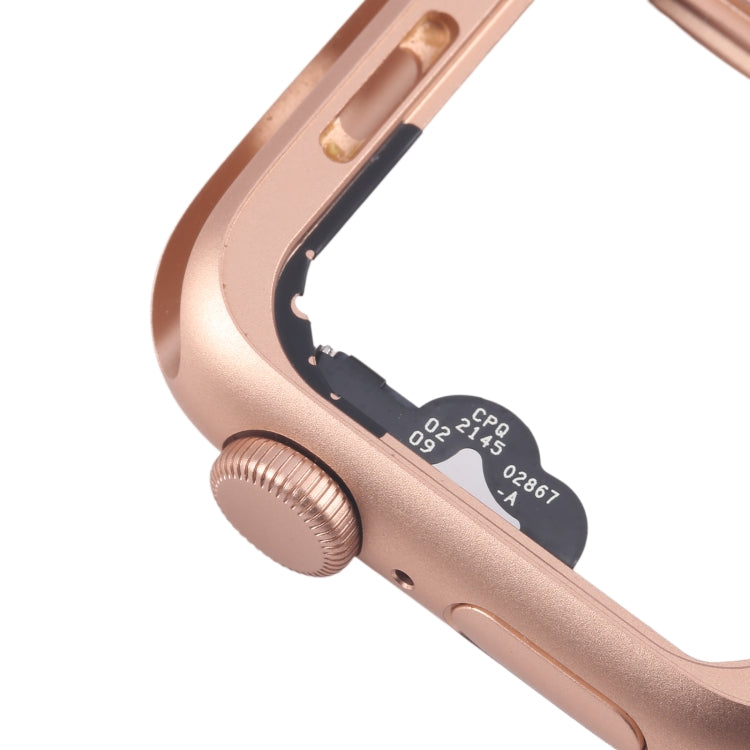 For Apple Watch Series 5 44MM GPS Aluminium Alloy Middle Frame Bezel Plate with Crown Spin Axis Flex Cable(Gold) - Middle Frame by PMC TechLife | Online Shopping South Africa | PMC TechLife | Buy Now Pay Later Mobicred