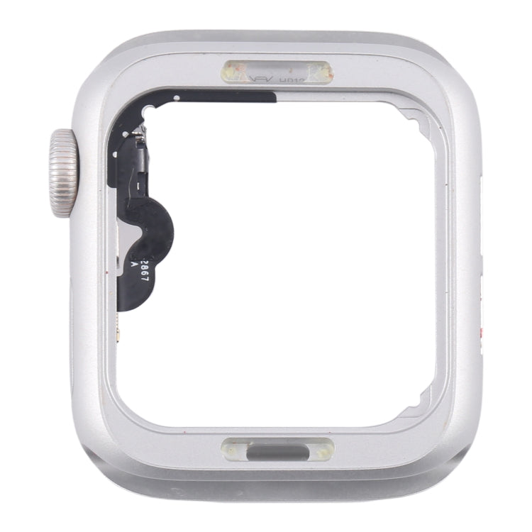 For Apple Watch Series 5 44MM GPS Aluminium Alloy Middle Frame Bezel Plate with Crown Spin Axis Flex Cable(Silver) - Middle Frame by PMC TechLife | Online Shopping South Africa | PMC TechLife | Buy Now Pay Later Mobicred