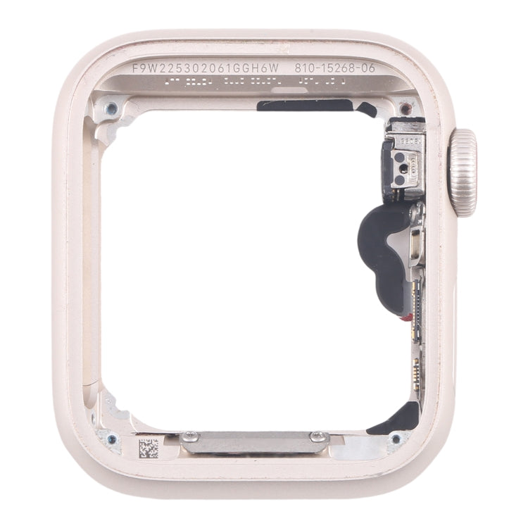 For Apple Watch SE 2022 44MM LTE Aluminium Alloy Middle Frame Bezel Plate with Crown Spin Axis Flex Cable(Starlight) - Middle Frame by PMC TechLife | Online Shopping South Africa | PMC TechLife | Buy Now Pay Later Mobicred