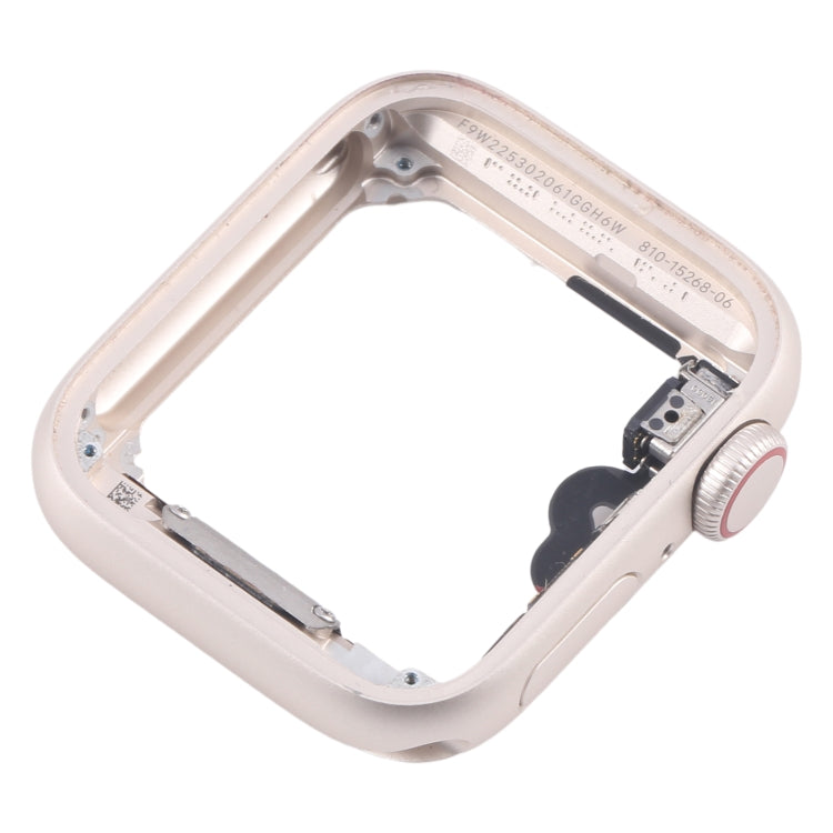 For Apple Watch SE 2022 44MM GPS Aluminium Alloy Middle Frame Bezel Plate with Crown Spin Axis Flex Cable(Starlight) - Middle Frame by PMC TechLife | Online Shopping South Africa | PMC TechLife | Buy Now Pay Later Mobicred