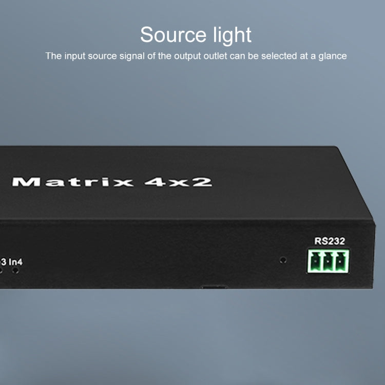 Measy MT4342 4K 30Hz 4 In 2 Out HDMI Matrix Switch Support Seamless Switching, AU Plug(Black) - free shipping - PMC TechLife - Order now!
