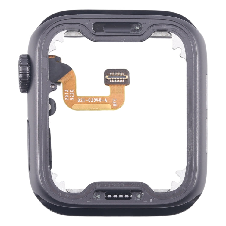 For Apple Watch Series 6 44MM GPS Aluminium Alloy Middle Frame Bezel Plate with Crown Spin Axis Flex Cable(Grey) - Middle Frame by PMC TechLife | Online Shopping South Africa | PMC TechLife | Buy Now Pay Later Mobicred
