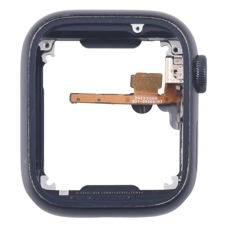 For Apple Watch Series 7 / 8 / 9 45MM LTE Aluminium Alloy Middle Frame Bezel Plate with Crown Spin Axis Flex Cable(Midnight) - Middle Frame by PMC Jewellery | Online Shopping South Africa | PMC Jewellery | Buy Now Pay Later Mobicred