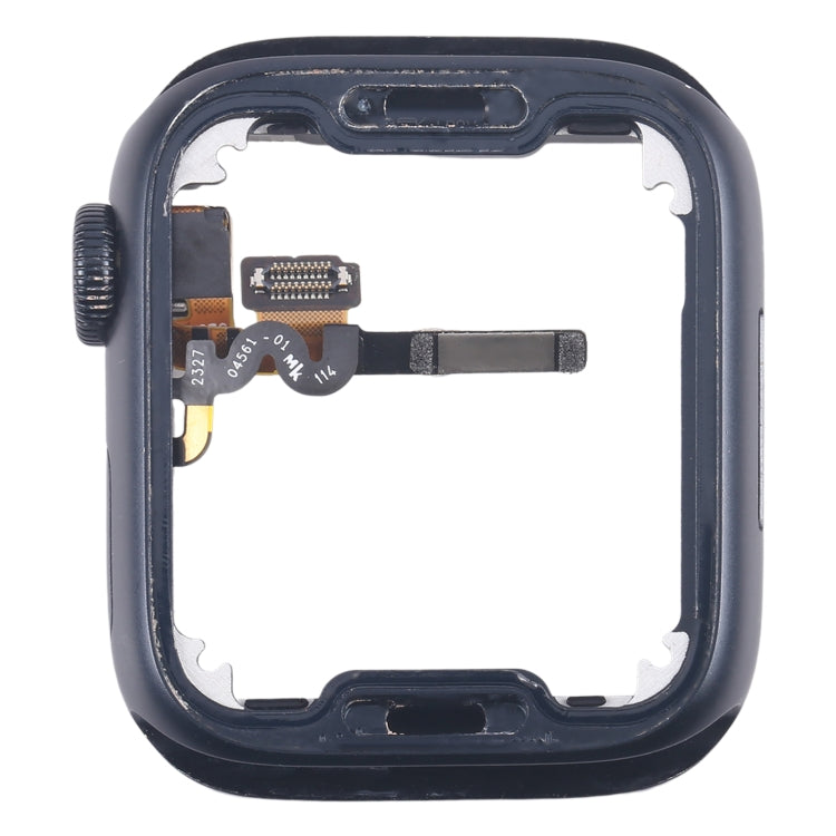 For Apple Watch Series 7 / 8 / 9 45MM GPS Aluminium Alloy Middle Frame Bezel Plate with Crown Spin Axis Flex Cable(Midnight) - Middle Frame by PMC Jewellery | Online Shopping South Africa | PMC Jewellery | Buy Now Pay Later Mobicred