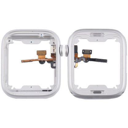 For Apple Watch Series  8 / 9 41MM GPS Aluminium Alloy Middle Frame Bezel Plate with Crown Spin Axis Flex Cable(Silver) - Middle Frame by PMC Jewellery | Online Shopping South Africa | PMC Jewellery | Buy Now Pay Later Mobicred