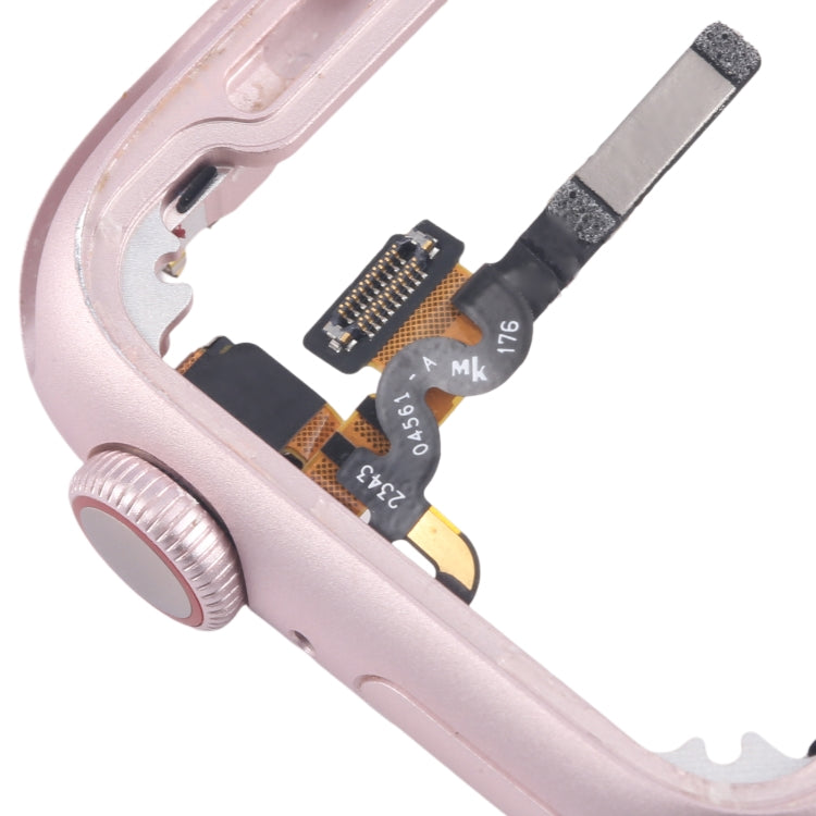 For Apple Watch Series 9 45MM LTE Aluminium Alloy Middle Frame Bezel Plate with Crown Spin Axis Flex Cable(Pink) - Middle Frame by PMC Jewellery | Online Shopping South Africa | PMC Jewellery | Buy Now Pay Later Mobicred