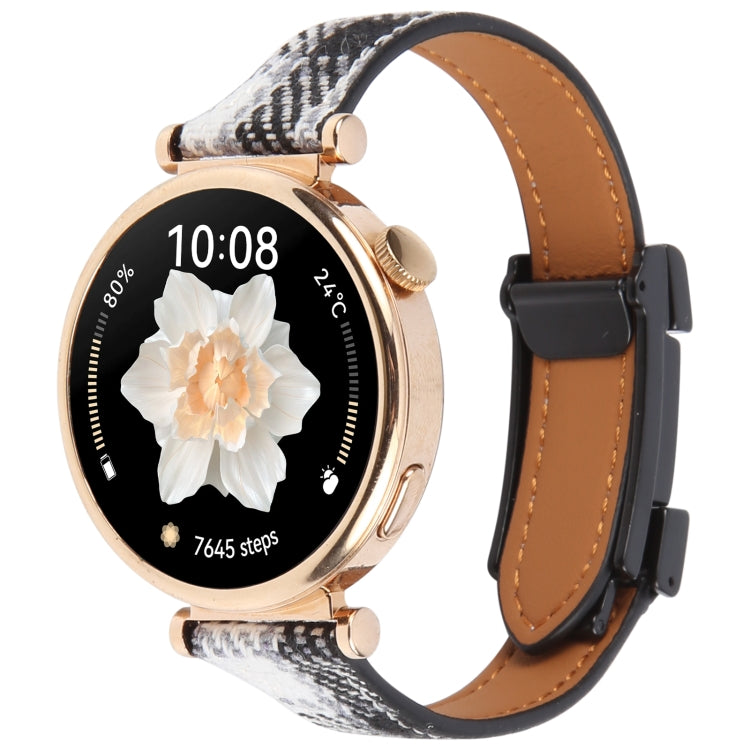 18mm Universal Slim Magnetic Buckle Napped Fabric Leather Watch Band(Grey) - free shipping - PMc TechLife - Order now!