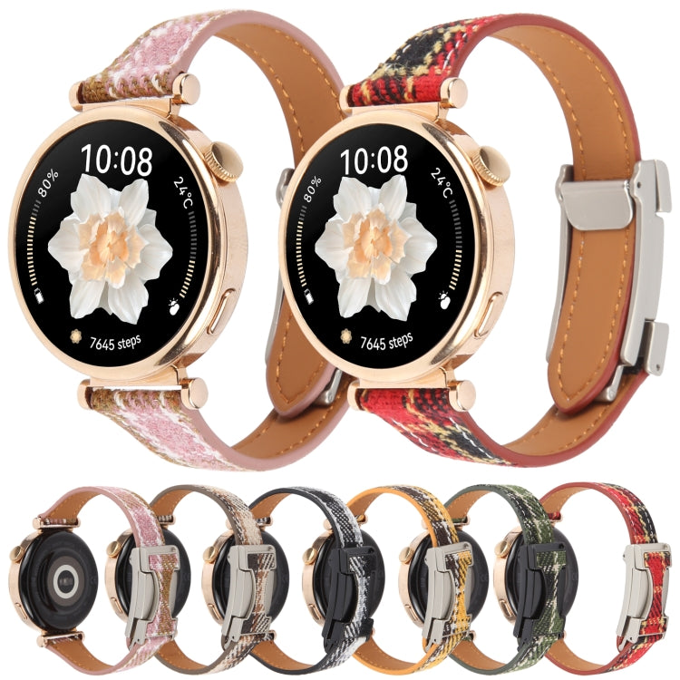 18mm Universal Slim Magnetic Buckle Napped Fabric Leather Watch Band(Grey) - free shipping - PMc TechLife - Order now!