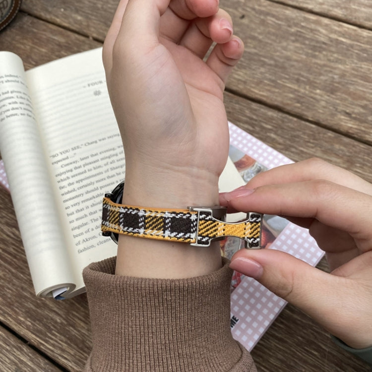 18mm Universal Slim Magnetic Buckle Napped Fabric Leather Watch Band(Grey) - free shipping - PMc TechLife - Order now!