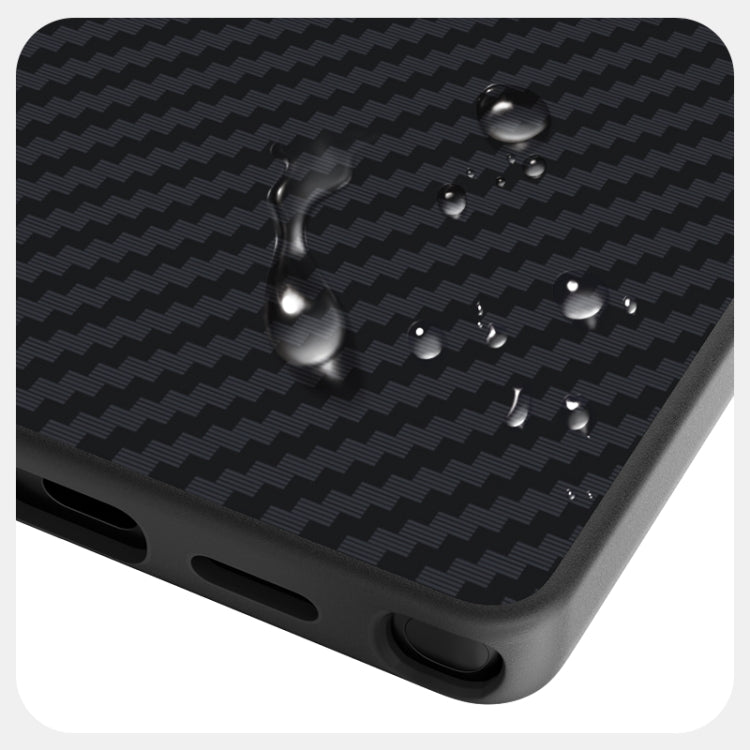 For Samsung Galaxy S25 5G / S24 5G ABEEL C Carbon Fiber Series 6D Micro Relief MagSafe Phone Case(Black Grey) - Galaxy S25 5G Cases by PMC TechLife | Online Shopping South Africa | PMC TechLife | Buy Now Pay Later Mobicred