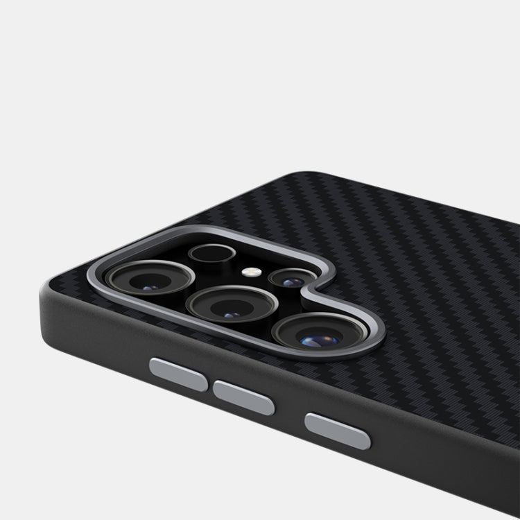 For Samsung Galaxy S25+ 5G / S24+ 5G ABEEL C Carbon Fiber Series 6D Micro Relief MagSafe Phone Case(Black) - Galaxy S25+ 5G Cases by PMC TechLife | Online Shopping South Africa | PMC TechLife | Buy Now Pay Later Mobicred