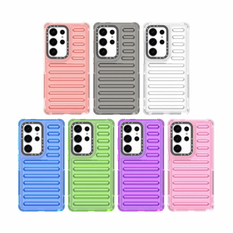 For Samsung Galaxy S25 Ultra 5G High Transparency TPU Hybrid PC Airbag Phone Case(Transparent Purple) - Galaxy S25 Ultra 5G Cases by PMC Jewellery | Online Shopping South Africa | PMC Jewellery | Buy Now Pay Later Mobicred