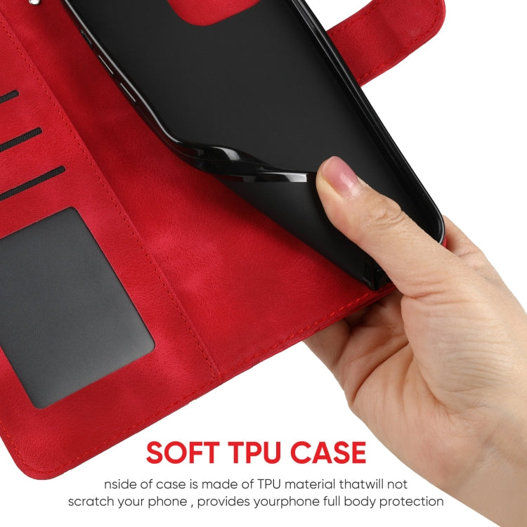 For Samsung Galaxy S25 Ultra 5G Skin Feel Geometric Lines Leather Phone Case(Red) - Galaxy S25 Ultra 5G Cases by PMC TechLife | Online Shopping South Africa | PMC TechLife | Buy Now Pay Later Mobicred