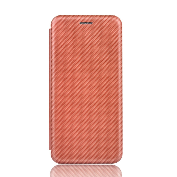 For Blackview A80 Carbon Fiber Texture Horizontal Flip TPU + PC + PU Leather Case with Card Slot(Brown) - More Brand by PMC TechLife | Online Shopping South Africa | PMC TechLife | Buy Now Pay Later Mobicred