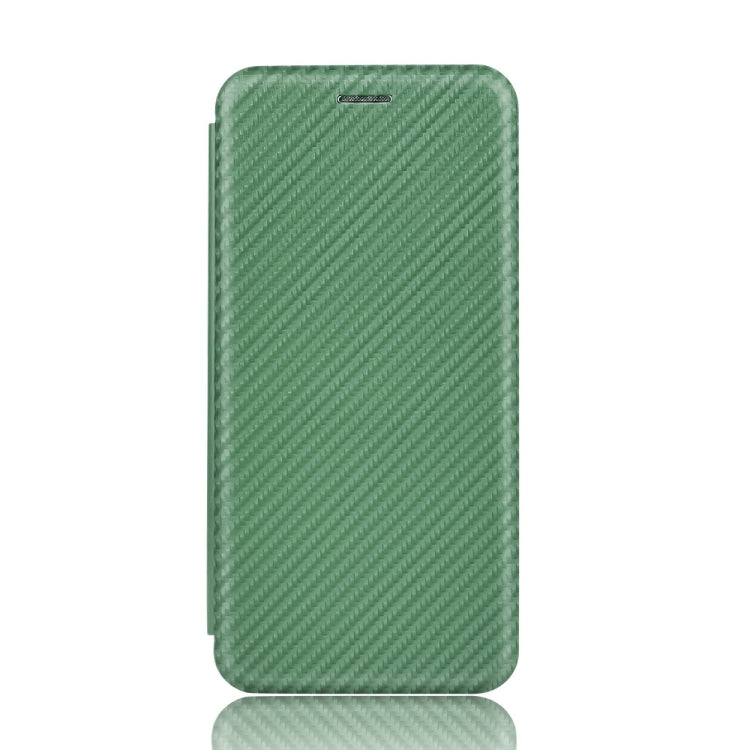 For Blackview A80 Carbon Fiber Texture Horizontal Flip TPU + PC + PU Leather Case with Card Slot(Green) - More Brand by PMC TechLife | Online Shopping South Africa | PMC TechLife | Buy Now Pay Later Mobicred