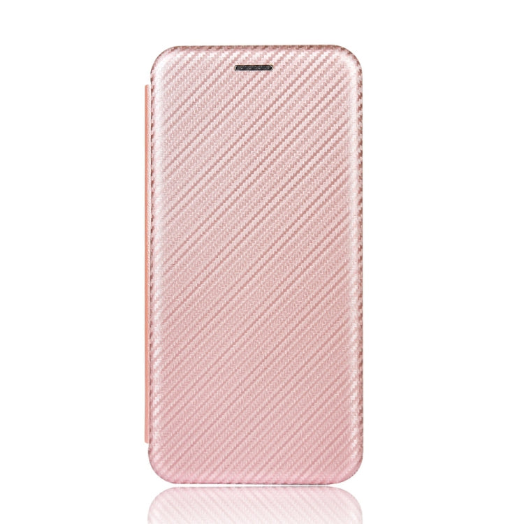 For Blackview A80 Carbon Fiber Texture Horizontal Flip TPU + PC + PU Leather Case with Card Slot(Pink) - More Brand by PMC TechLife | Online Shopping South Africa | PMC TechLife | Buy Now Pay Later Mobicred