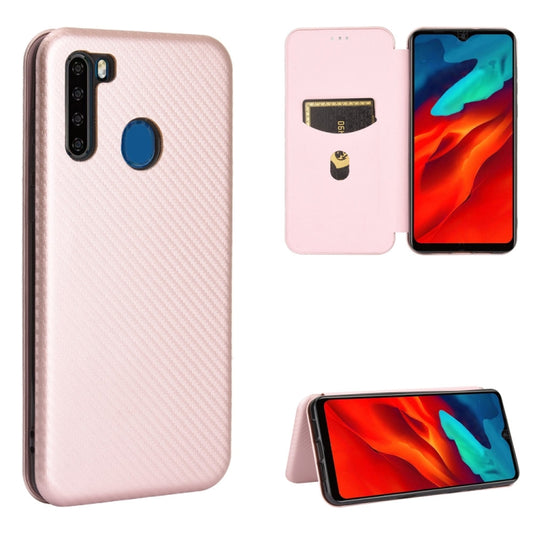 For Blackview A80 Pro Carbon Fiber Texture Horizontal Flip TPU + PC + PU Leather Case with Card Slot(Pink) - More Brand by PMC Jewellery | Online Shopping South Africa | PMC Jewellery | Buy Now Pay Later Mobicred