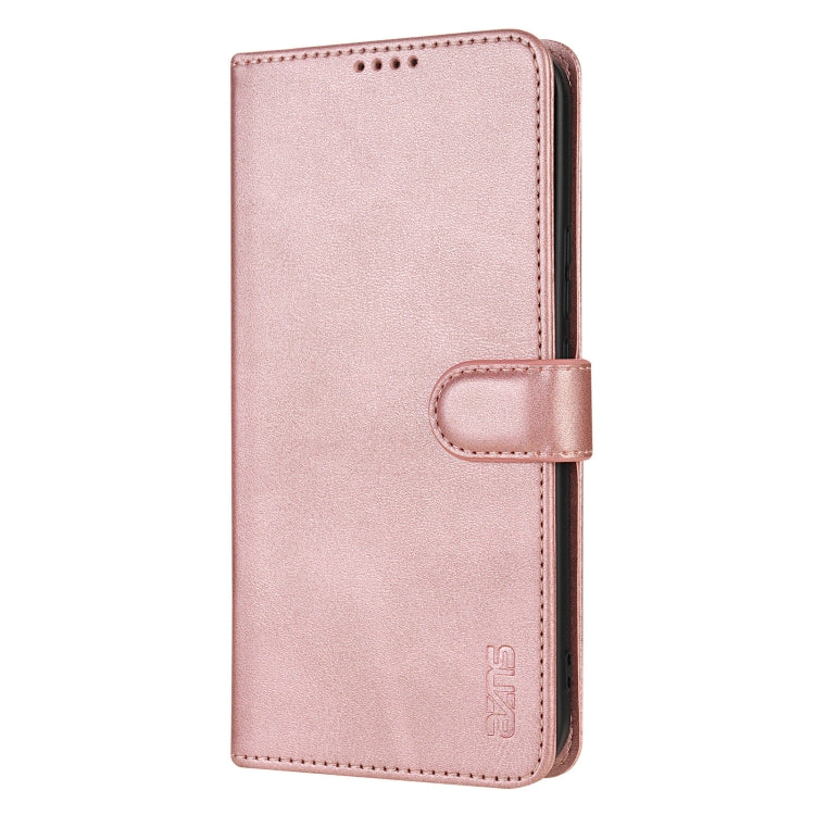 For Samsung Galaxy S25+ 5G AZNS Skin Feel Calf Texture Flip Leather Phone Case(Rose Gold) - Galaxy S25+ 5G Cases by AZNS | Online Shopping South Africa | PMC Jewellery | Buy Now Pay Later Mobicred