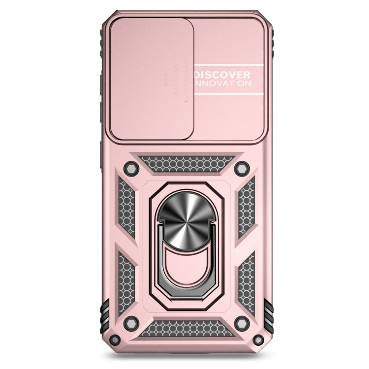 For Samsung Galaxy S25 5G Sliding Camshield Holder Phone Case(Rose Gold) - Galaxy S25 5G Cases by PMC Jewellery | Online Shopping South Africa | PMC Jewellery | Buy Now Pay Later Mobicred