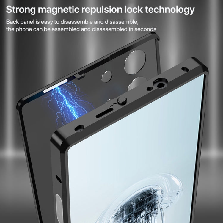 For ZTE nubia Red Magic 10 Pro / 10 Pro+ Snap Buckle Metal Frame Frosted Phone Case(Space Black) - ZTE Cases by PMC TechLife | Online Shopping South Africa | PMC TechLife | Buy Now Pay Later Mobicred