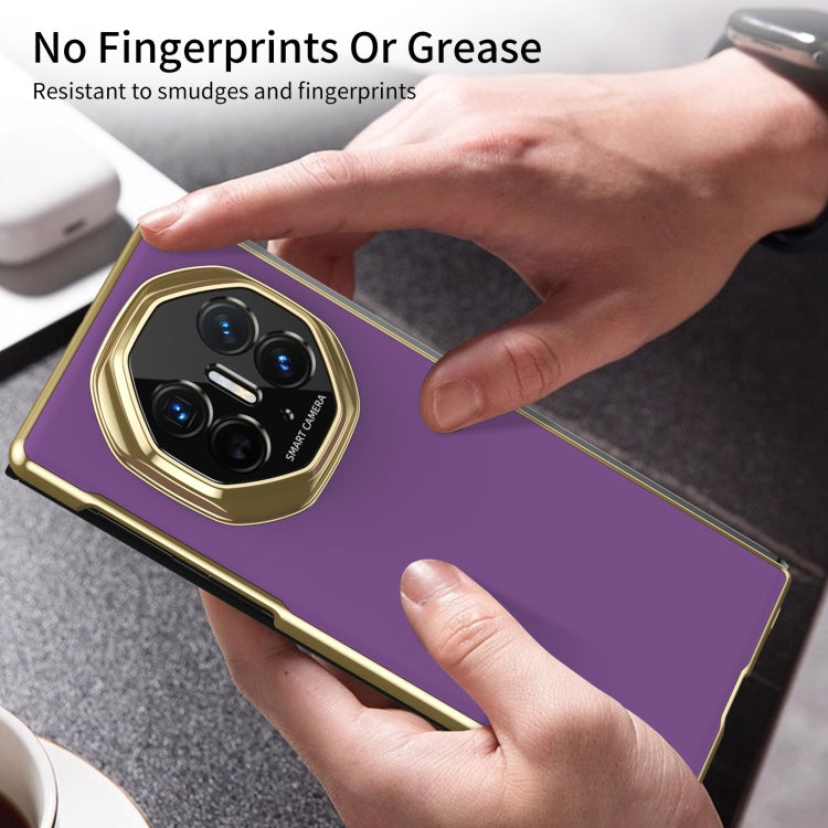For Huawei Mate XT Ultimate Design Integrated AG Frosted Vacuum Plating Phone Case(Purple) - Huawei Cases by PMC TechLife | Online Shopping South Africa | PMC TechLife | Buy Now Pay Later Mobicred