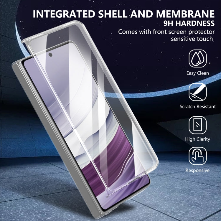 For Huawei Mate X5 lce Folding Series Integrated Clear PC Phone Case(Black) - Huawei Cases by PMC TechLife | Online Shopping South Africa | PMC TechLife | Buy Now Pay Later Mobicred