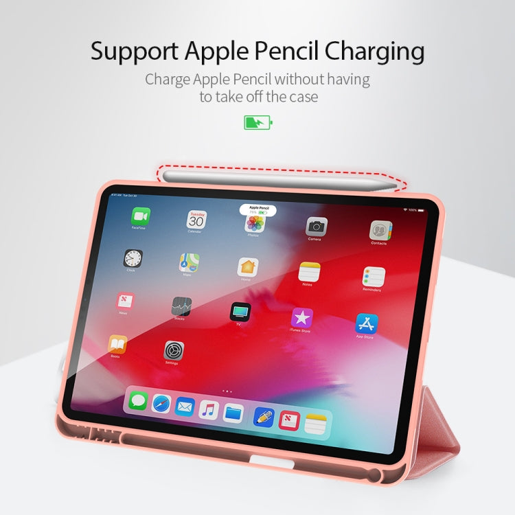 For iPad Air 11 2025 / 2024 / 2022 / 2020 10.9 DUX DUCIS Domo Series Horizontal Flip Magnetic TPU + PU Leather Case with Three-folding Holder & Pen Slot(Pink) - free shipping - PMC TechLife - Order now!