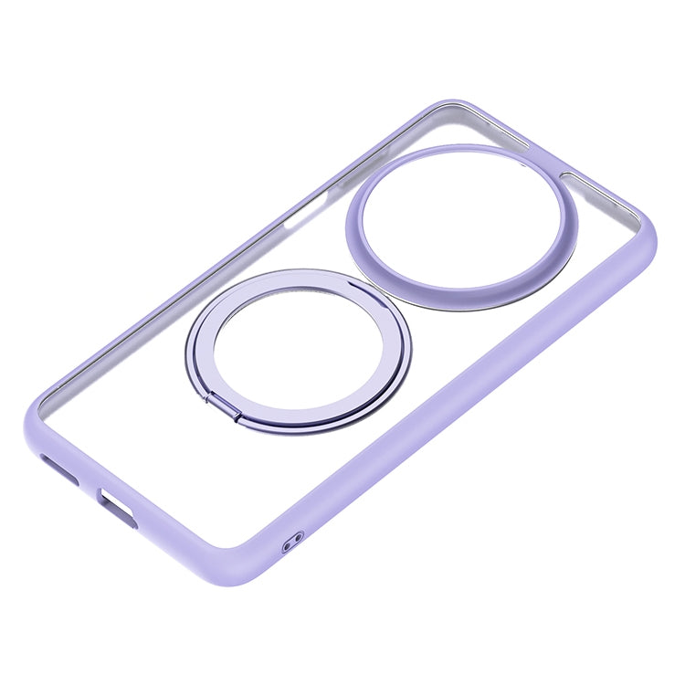 For Huawei Mate 70 Frosted 360 Degree Rotating Holder Phone Case(Purple) - Huawei Cases by PMC TechLife | Online Shopping South Africa | PMC TechLife | Buy Now Pay Later Mobicred