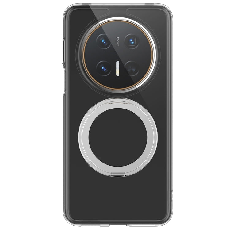 For Huawei Mate 70 Pro / 70 Pro+ Frosted 360 Degree Rotating Holder Phone Case(Transparent) - Huawei Cases by PMC TechLife | Online Shopping South Africa | PMC TechLife | Buy Now Pay Later Mobicred