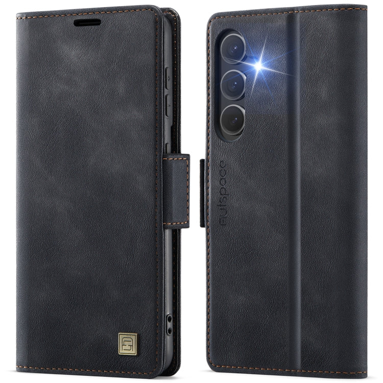 For Samsung Galaxy S25 5G AutSpace A11 Side Buckle MagSafe Magnetic RFID Phone Leather Case(Black) - free shipping - PMC Jewellery - Order now!
