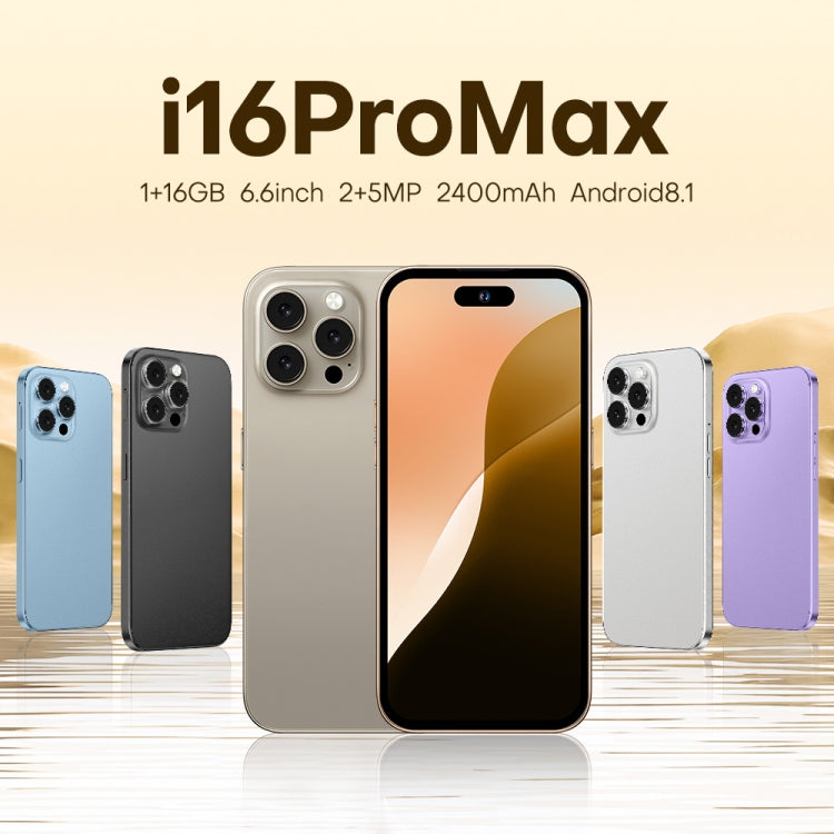 U218 / i16 Pro Max, 1GB+16GB, 6.6 inch Android 8.1 MTK6580A Quad Core, OTG, Network: 3G, Dual SIM, Plug:US Plug(Desert Gold) - free shipping - PMc TechLife - Order now!