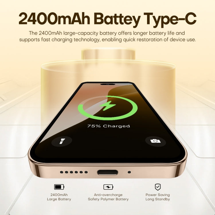 U218 / i16 Pro Max, 1GB+16GB, 6.6 inch Android 8.1 MTK6580A Quad Core, OTG, Network: 3G, Dual SIM, Plug:US Plug(Desert Gold) - free shipping - PMc TechLife - Order now!