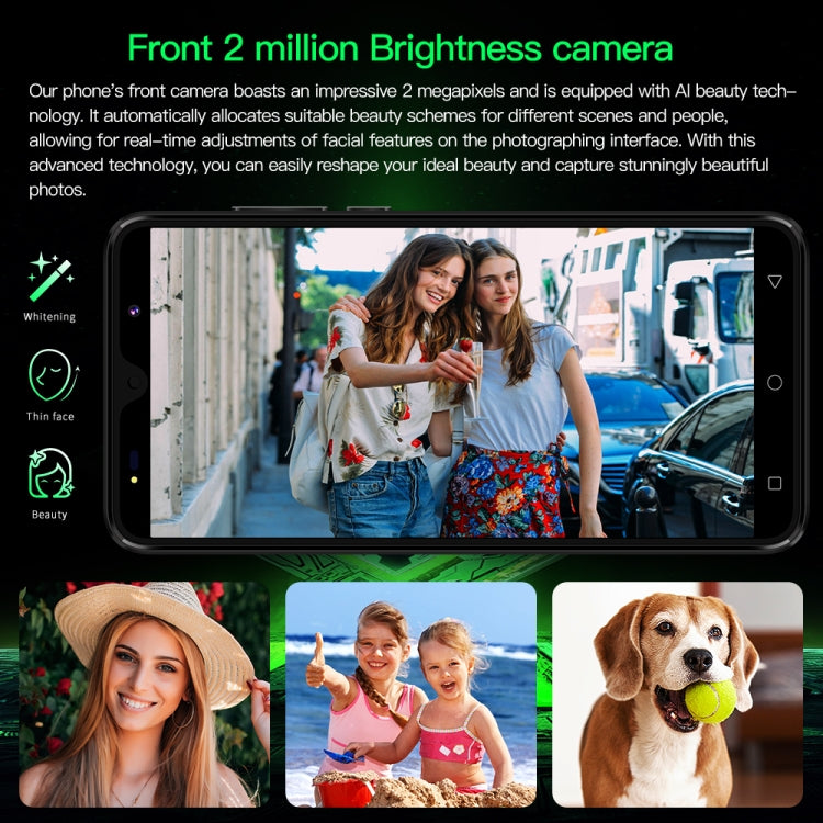 Povo6 Neo / DP29, 1GB+16GB, Face Identification, 5.0 inch Android 8.1 MTK6580M Quad Core, Network: 3G, Dual SIM, Plug:EU Plug(Black) - free shipping - PMc TechLife - Order now!