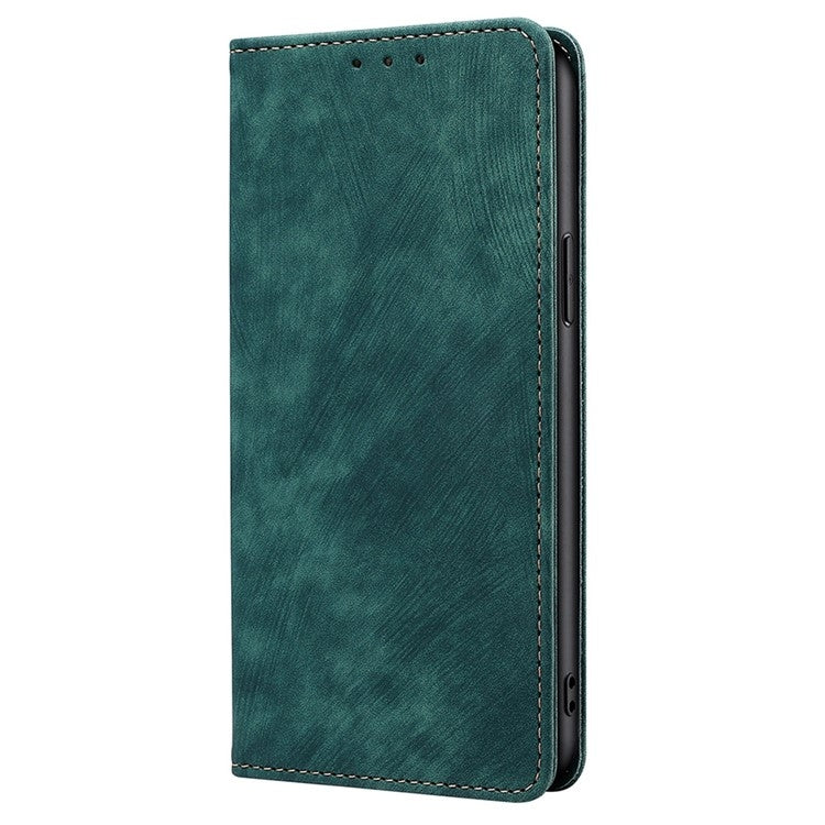 For Samsung Galaxy S25 Ultra 5G RFID Anti-theft Brush Magnetic Leather Phone Case(Green) - Galaxy S25 Ultra 5G Cases by PMC TechLife | Online Shopping South Africa | PMC TechLife | Buy Now Pay Later Mobicred