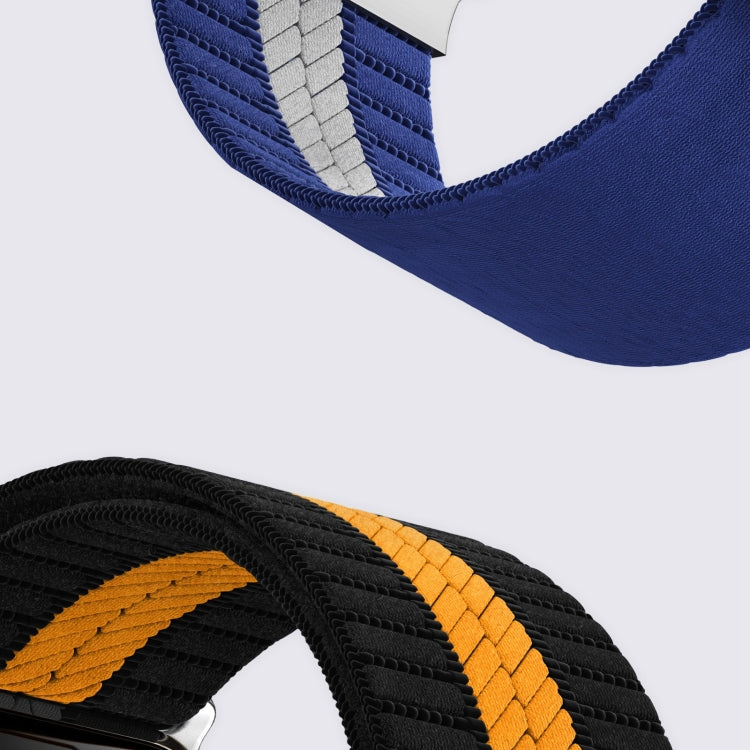 For Apple Watch 42mm / 41mm / 40mm / 38mm Parachute Buckle Braided Nylon Watch Band(Blue White) - free shipping - PMc TechLife - Order now!
