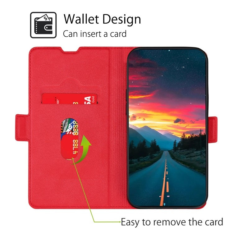 For Samsung Galaxy S25+ 5G Ultra-thin Voltage Side Buckle Horizontal Flip Leather Phone Case(Red) - Galaxy S25+ 5G Cases by PMC Jewellery | Online Shopping South Africa | PMC Jewellery | Buy Now Pay Later Mobicred