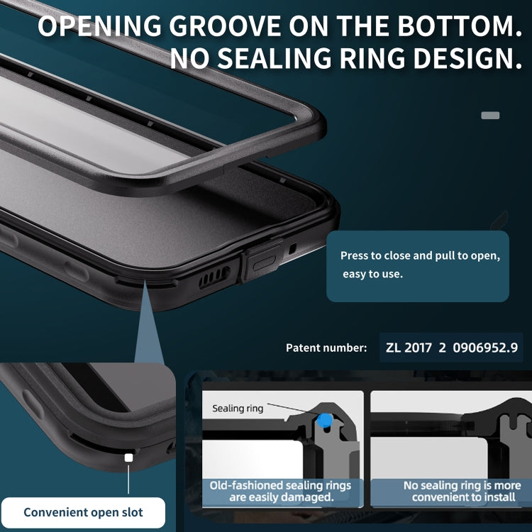 For Samsung Galaxy A16 5G / 4G RedPepper IP68 Waterproof PC Hybrid TPU Phone Case(Black) - Galaxy Phone Cases by RedPepper | Online Shopping South Africa | PMc TechLife | Buy Now Pay Later Mobicred